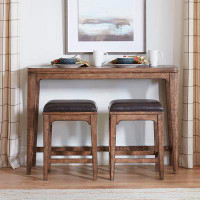 Liberty Furniture Ashford 52" Solid Wood Console Table and Stool Set