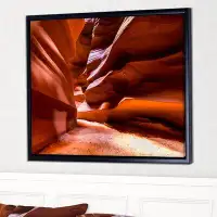 East Urban Home 'Breathtaking Antelope Canyon' Floater Frame Photograph on Canvas
