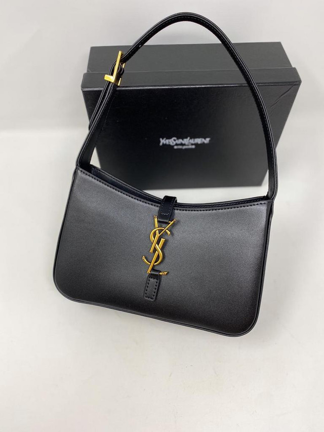 YSL LE 5 À 7 IN SMOOTH LEATHER Yves Saint Laurent Black Leather Woman Purse Shoulder Bag Evening Small Bag Tote Fashion in Women's - Bags & Wallets