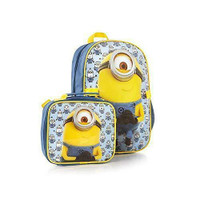Minions Econo Backpack with Lunch Bag Kit for Kid's- 15 inch