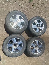 245/65R17  Set of 4 rims and tires that  come off from a 2008 Chevrolet trailblazer.