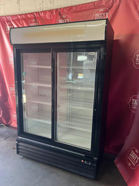 53” commercial double door, sliding glass fridge cooler only $1295 !