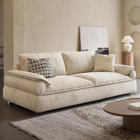 Crafts Design Trade 74.8" White 100% Polyester Standard Sofa