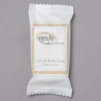 Novo Essentials 0.5 oz. Hotel and Motel Wrapped Face & Body Soap Bar - 1000/Case*RESTAURANT EQUIPMENT PARTS SMALLWARES