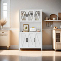 Gracie Oaks Storage Accent Cabinet With Shelves