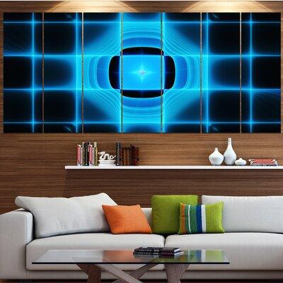 Made in Canada - Design Art 'Blue on Black Thermal Infrared Visor' Graphic Art Print Multi-Piece Image on Canvas in Arts & Collectibles