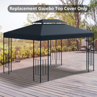 Gazebo canopy replacement 13.1' x 9.8' Gray