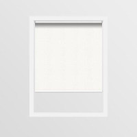 Symple Stuff White Open Roll Chainless Textured Roller Shade