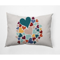 The Holiday Aisle® Hearts All Around Valentine's Day Decorative Indoor Pillow