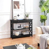 Breakwater Bay Breakwater Bay Tv Stand, Entertainment Center With Drawer, 39.5" Media Console Table For Tv With 2 Open S