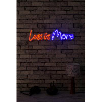 Trinx Less Is More 27.2" LED Neon Sign