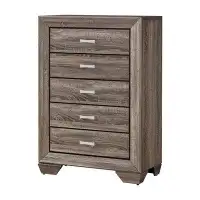 Millwood Pines Canmore 5 Drawer 32.6" W Chest in Washed Taupe