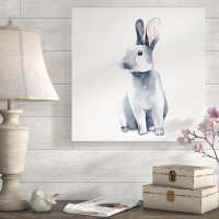 Gracie Oaks 'Curious Rex Rabbit' Oil Painting Print on Wrapped Canvas