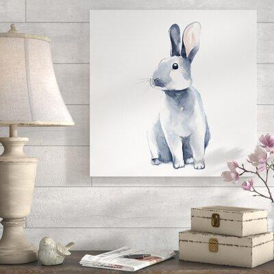 Gracie Oaks 'Curious Rex Rabbit' Oil Painting Print on Wrapped Canvas in Arts & Collectibles