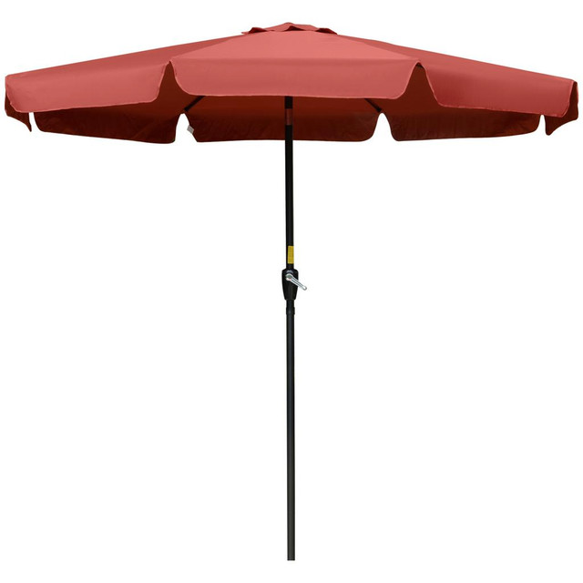 Patio Umbrella 104.7" x 104.7" x 97.8" Wine Red in Patio & Garden Furniture - Image 2