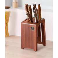 LIYONG Effortlessly Organize And Showcase Your Knives With Our Premium Imported Solid Wood Knife Rack - A Perfect Blend