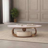LORENZO Abstract Coffee Table with Storage