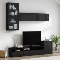 Latitude Run® High Gloss TV Stand With Ample Storage Space