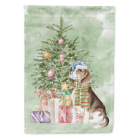 The Holiday Aisle® Christmas Beagle Flag Canvas House Sizelarge Flag