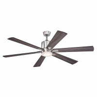 Brayden Studio 60" Tauri 6 - Blade LED Standard Ceiling Fan with Remote Control and Light Kit Included