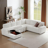Hokku Designs Oversized Modular Storage Sectional Sofa Couch For Home Apartment Office Living Room - Free Combination L/