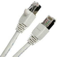 25 ft. White CAT6a Shielded (10 GIG) STP Network Cable