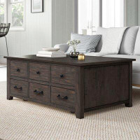 Sand & Stable™ Westhoff Solid Wood Lift Top 4 Legs Coffee Table with Storage