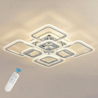 Orren Ellis Lolanda 8 - Light 23.62" Acrylic LED Flush Mount