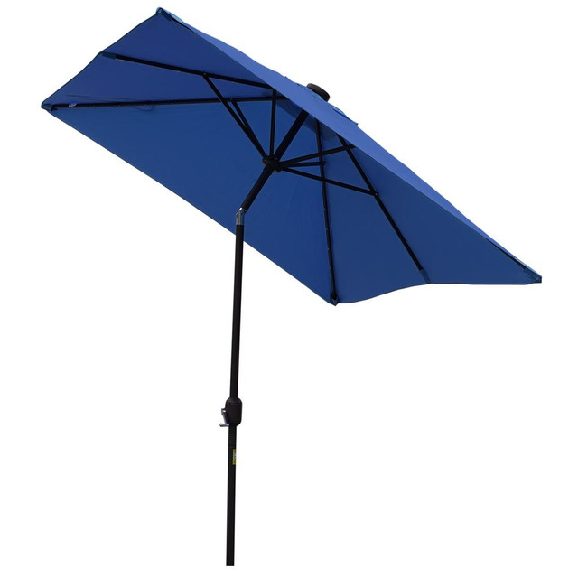 Patio Umbrella 9.7' L x 6.2' W x 8.4' H Blue in Patio & Garden Furniture - Image 2