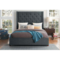 Greyleigh™ Landreneau Collection Full/Double Tufted Upholstered Low Profile Platform Bed