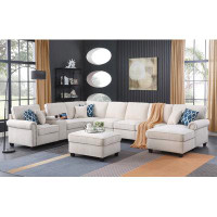 DEVION Furniture Eric 8 - Piece Upholstered Sectional
