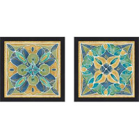 Made in Canada - Bungalow Rose Free Bird Mexican Tiles I - 2 Piece Picture Frame Print Set on Paper