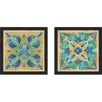 Made in Canada - Bungalow Rose Free Bird Mexican Tiles I - 2 Piece Picture Frame Print Set on Paper