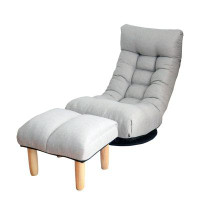 Trule Trule Lilbourn Adjustable Floor Game Chair in Grey