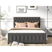 Latitude Run® Aahil Twin Size Storage Bed Metal Platform Bed With A Big Drawer