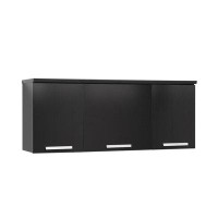 transparent.0 Wall Mounted Kitchen Cabinet, 12.5"D X 47.25"W X 13"H, Black