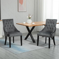 Dining Chair 22" x 24.5" x 36.5" Gray