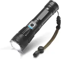 New - 2000 LUMEN TACTICAL RECHARGEABLE FLASHLIGHT - Rugged Aluminum Body - Ideal for Camping & Travel !!