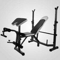 NEW ADJUSTABLE WEIGHT LIFTING BENCH 660 LBS HOME GYM FITNESS WLB1V0