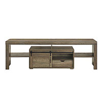 Gracie Oaks TV Stand With Open Shelves And Drawer