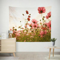 iH casadécor IH Casa Decor Polyester Backdrop 59" X 79" Pink Floral