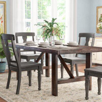Loon Peak Caruso Acacia Solid Wood Dining Table