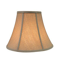 Darby Home Co 9.5" H Faux silk fabric Bell Lamp shade ( Spider ) in Olive
