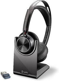 Poly Voyager Focus 2 UC Wireless Headset with Microphone & Charge Stand