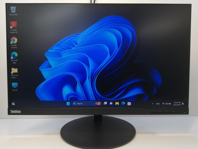 Vivid Color with Precise Clarity Defines the Productivity-Enhancing Lenovo  P24q-10 Monitor in Desktop Computers in Winnipeg