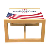 The Holiday Aisle® Table basse The Holiday Aisle® Memorial Day, drapeau américain de conception patriotique Happy Nation