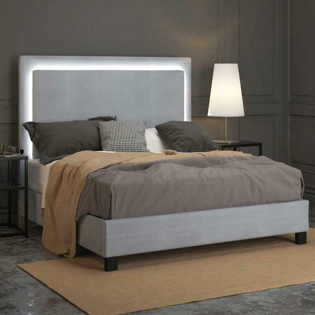 March Madness!!  Contemporary Bed with LED Light in Beds & Mattresses in Edmonton Area - Image 2