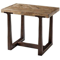Theodore Alexander Echoes Stafford Solid Wood Trestle End Table