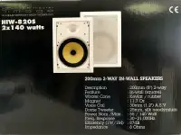 Promo! Image In Wall/ceiling Speaker 200mm/8 2-way speaker, 2*140 watts, HIW820S,$99(was$179.99)