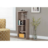 Wrought Studio Toto Bookshelf, Bookcase, Etagere, Corner, 5 Tier, 72"H, Office, Bedroom, Laminate, Contemporary